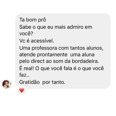Print WhatsApp de aluna agradecendo a Jessica pelo suporte