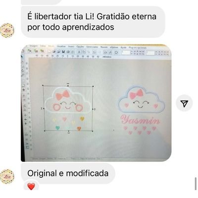 Print WhatsApp — É libertador tia Li, gratidão por todo aprendizado