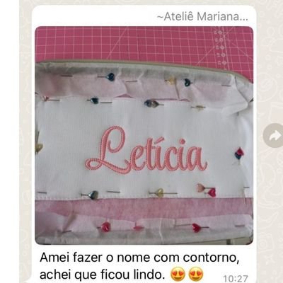 Print WhatsApp Ateliê Mariana — Letícia bordado com contorno